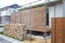 オリジナル オーダーメイド アイアンテラス ウッドフェンス目隠し ウッドフェンス 目隠し ウッドフェンス ウッドデッキ