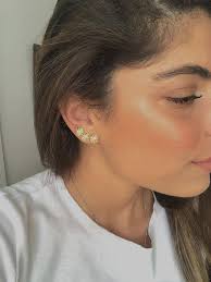 Climber Earrings, Ear Climber Earrings, 18K Goldfilled, Handmade Earrings,  Pins for Ears, Unique Studs, Bohemian Earrings, Gifts for Women