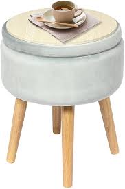 We did not find results for: Buy B Fsobeiialeo Round Storage Ottoman Soft Padded Velvet Footrest Stool With Wooden Legs Tray Top 14 17 Light Teal Online In Turkey B088zvdvzn