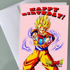Anime Goku With A Gift Box Birthday Cards Funny Birthday Cards Birthday Gifts Hip Hop Art Funny Birthday Cards Boxed Birthday Cards Kids Birthday Cards
