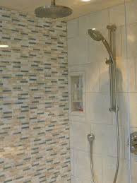 The Handheld Is Hansgrohe Aktiva And The Shower Head Is The Hansgrohe 10 Inch Raindance Traditional Bathroom Shower Niche Stone Shower