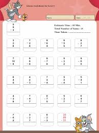 Soroban sheets involve some pictures that related each other. Justworksheet Abacus Worksheets For Level 2 1