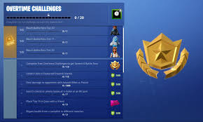 You can access the fortnite: New Fortnite Overtime Challenges Have Been Unlocked Fortnite Insider