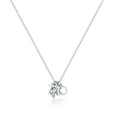 Tiffany Charms Love Notes T Co Dangle Pendant Diamond Drop Necklace Necklace Cute Jewelry