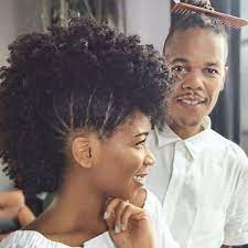 1 Frohawk Cheveux Boucles Crete Mohawk Cheveux Crepus Coiffure Cheveux Naturels Cheveux Naturels