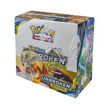 Booster box pokémon tcg sun & moon individual collectable card game cards in english. Pokemon Sun Moon Unbroken Bonds Booster 6 Box Case Steel City Collectibles