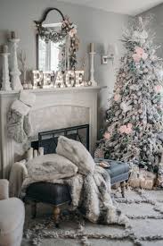 Gold and white christmas fireplace decor. Pink Black And White Floral Christmas Decor 2016 Grandin Road And House Of Five Houseof5five White Christmas Decor Christmas Room Pink Christmas Decorations