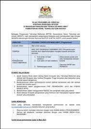 A.gov website belongs to an official government organization in the united states. Iklan Jawatan Kementerian Sains Teknologi Inovasi Mosti Jobs Hub