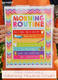 Free Morning Routine Printable I Should Be Mopping The Floor