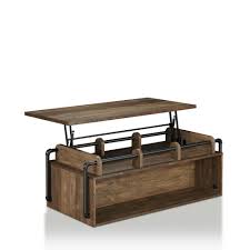 Furniture Of America Beah Reclaimed Oak Lift Top Coffee Table Ynj 1996c25 The Home Depot In 2020 Oak Coffee Table Reclaimed Oak Furniture Of America