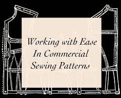 working with ease amounts in commercial patterns a word is