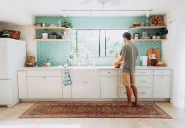 05/2021 describe your cabinet project: Our Tropical Bohemian Kitchen Renovation Reveal Elanaloo Com