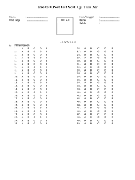 Check spelling or type a new query. Lembar Jawaban Soal Pilihan Ganda Masnurul