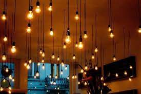 Because they come in a variety of styles, you should be able to find a wall lamp. Light Bulbs Hanging From Ceiling By Jewell Hanging Porch Lights Cool Hanging Lights Hanging Light Bulbs