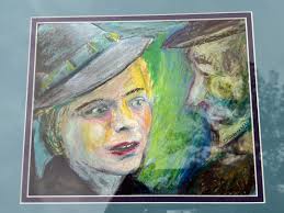 Jewish Figurative Portrait Art Painting Watercolor by D Maurer Germany  Judaism