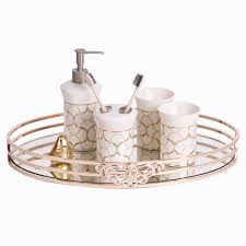 Mirrored tray for coffee table fresh rustic coffee and end tables, source: New Metal Mirror Tray Oval European Model Room Coffee Table Tray Bathroom Cosmetics Storage Tray Decoration Storage Trays Aliexpress