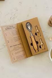 Ice Cream Sundae Set In 2020 Ice Cream Sundae Ice Cream Wooden Scoop