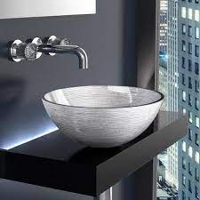 Styles include both modern contemporary and more traditional looking basins. Countertop Wash Basin Metropole Round 40cm Silver Gyalinos Nipthras Mpanioy Ashmi Metropole Round 40cm By Gla Wash Basin Modern Bathroom Vanity Terrace Decor