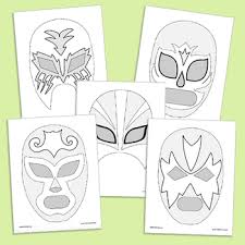 Print out the file on a4 or letter size cardstock. Hispanic Culture Lesson Lucha Libre Reading Logic Game Mask Activities Eng