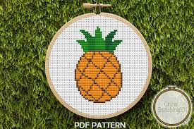 Maybe you would like to learn more about one of these? Pineapple Fruit Cross Stitch Pattern Instant Download Pdf 372611 Embroidery Design Bundles