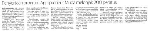 They must also have a pass in bahasa malaysia. Sme Corporation Malaysia Penyertaan Program Agropreneur Muda Melonjak 200 Peratus