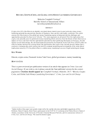 Get your free examples of research papers and essays on bitcoin here. Pdf Bitcoin Crypto Coins And Global Anti Money Laundering Governance