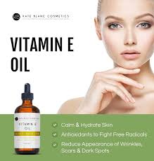 Amazon.com: Kate Blanc Cosmetics Vitamin E Oil for Skin and Face (4oz)  28,000 IU. Reduce Appearance of Scars, Wrinkles, Dark Spots. Stocking  Stuffers Christmas Gifts for Women, Men, Mom, Dad, Teen :
