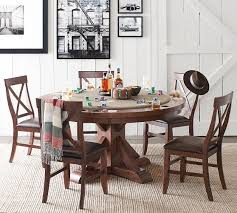 benchwright round poker table pottery