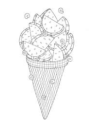 Print ice cream coloring pages. Cute Ice Cream Coloring Pages 101 Coloring