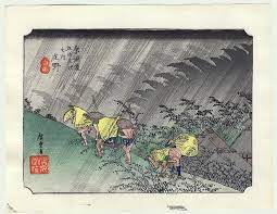 Driving Rain At Shono By Hiroshige 1797 1858