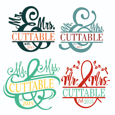 Download Mr Mrs Split Cuttable Frame Apex Embroidery Designs Monogram Fonts Alphabets