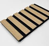Black PET acoustic slat wall panels supplier | Leeyinpanels.com