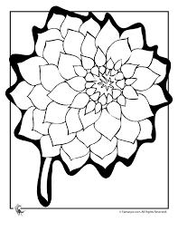 Color one of the most beautiful flowers. Dahlia Flower Coloring Page Woo Jr Kids Activities