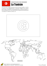 Adaptation française de claude roy s.t.d. Coloriage Monde Drapeau Tunisie