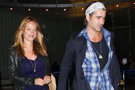 The actor wore a fedora hat in an effort to pull off that mafia look. Colin Farrell Sypia Z Alicja Bachleda Curus Farrell I Bachleda Curus