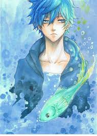Pin By A Darkslinger Lurks On Anime And Vocaloid Blue Hair Anime Boy Anime Blue Hair Anime