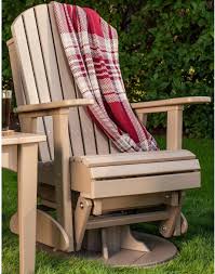 Luxcraft Recycled Plastic 2 Adirondack Swivel Glider Chair Lead Time To Ship 14 Weeks Swivel Glider Chair Glider Chair Swivel Glider