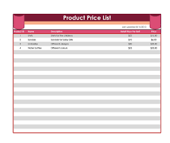 This list template is widely use to providing multiple products on board. 49 Free Price List Templates Price Sheet Templates á… Templatelab