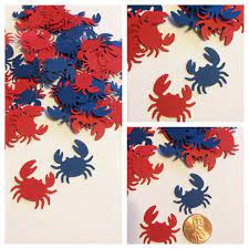 4.5 out of 5 stars. Crab Confetti Blue And Red Crabs Blue Crabs Red Crabs Etsy Beach Party Decorations Seafood Party Summer Party Decorations