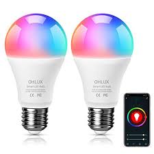Upgrading to led lighting means you won't spend your summer months cooling down rooms that your light bulbs are busy heating up. Ohlux Smart Wifi Led Light Bulb Works With Alexa And Google Home Assistant No Hub Required Rgbcw Multi Color Changing Bulb A19 E26 7w 60w Equivalent 2 Pack Pricepulse