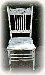 Super Shabby Chic Pressback Vintage Chair Painted In Cream Delight Heavily Distressed And Sealed Painted Chairs Vintage Chairs Old Chair