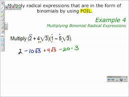 Radicals that are like radicals can be added or subtracted by adding or subtracting the coefficients. Operations With Radical Expressions Examples Solutions Videos Activities