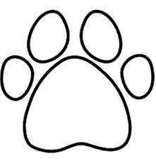 Dog paw cat giant panda, dog, purple. Tiger Paw Coloring Page Coloring Pages For Kids And For Adults Coloring Home