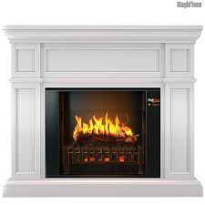 Let's make some fake fire to cozy up the fireplace when we're not burning any wood. Buy Magikflame Electric Fireplace With Mantel Electric Fireplace With Ultra Realistic Flames Fake Fireplace Includes Log Sounds White Electric Fireplace Fireplace Mantels Are Furniture Quality In Cheap Price On Alibaba Com