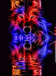 .neon by lantlôs, released 11 june 2010 1. Galaxy Wolf Blue Neon Red Wolves Hd Mobile Wallpaper Peakpx