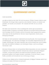 Querdenker Club Das Fuhrende Innovationsnetzwerk Quer Letter Querdenken Heisst Sich Besinnen Milled