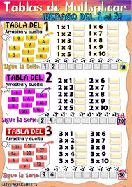 Las Tablas De Multiplicar Interactive And Downloadable Worksheet You Can Do The Exercises Online Or Download The Worksheet A In 2020 Tablas Videos Tutorial Worksheets