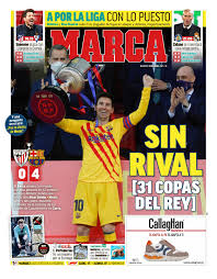 Captain for the occasion was andoni iraola, playing in his final match after over 500 appearances for the club. Today S Spanish Papers Barcelona Secure Their 31st Copa Del Rey Title With 4 0 Athletic Bilbao Win My Soccer Hub
