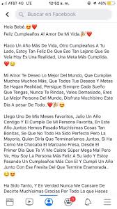 Journal Ideas Feliz Cumpleanos Amor Carta Texto De Feliz Cumpleanos Mensaje De Amor Para Novio