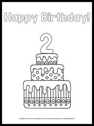 These free birthday cards to print are perfect for kids to color and take to friend birthday parties or to send to grandparents! Free Printable Happy 6th Birthday Cake Coloring Page The Art Kit